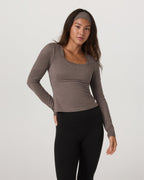 Long Sleeve Halo Essential Scoop | Chia Heather