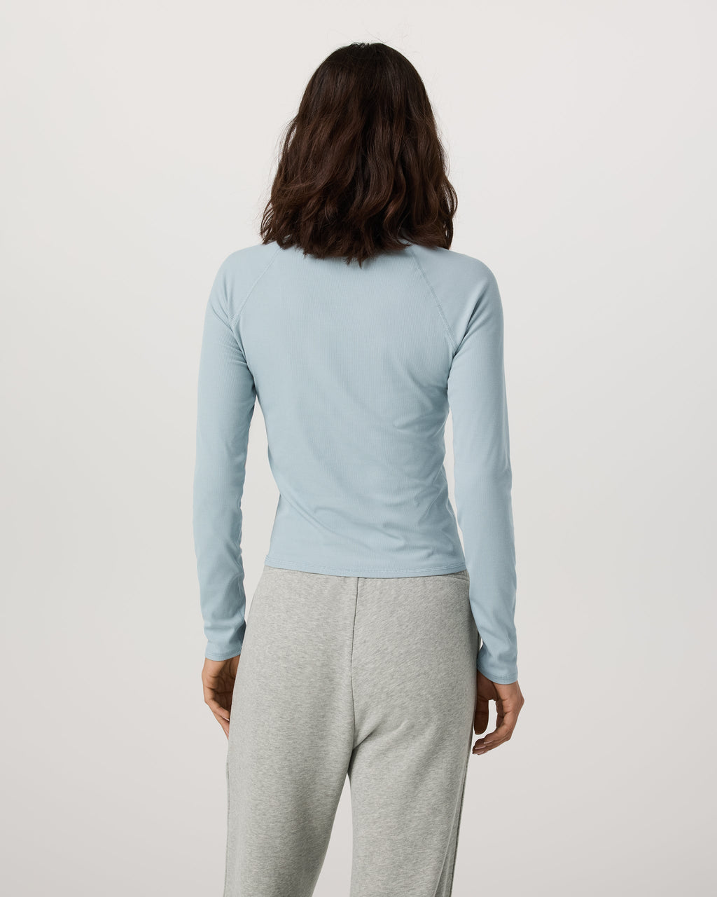 Long Sleeve Pose Crew | Blue Haze