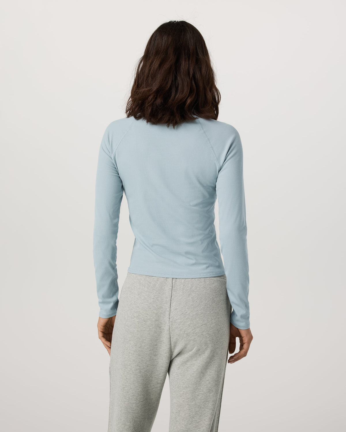 Long Sleeve Pose Crew | Blue Haze