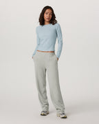 Long Sleeve Pose Crew | Blue Haze