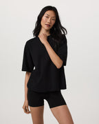 Short Sleeve Maven Oversized Tee | Black