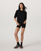 Short Sleeve Maven Oversized Tee | Black