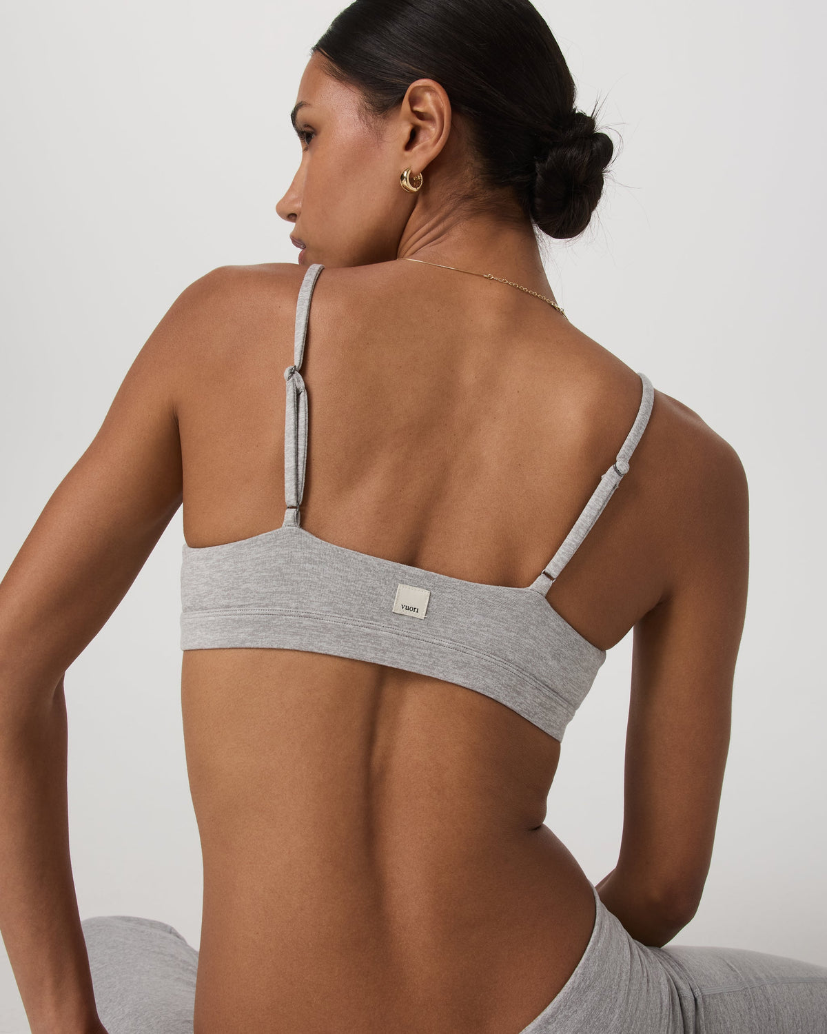 Halo Triangle Bra | Pale Grey Heather