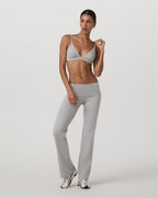 Halo Triangle Bra | Pale Grey Heather
