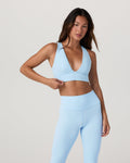 Vuori AllTheFeels™ Triangle Bra | Crystal Blue
