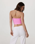 Halo Halter Top | Azalea Pink Heather