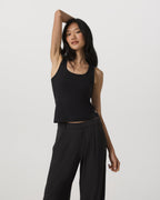 Pose Layering Tank | Black