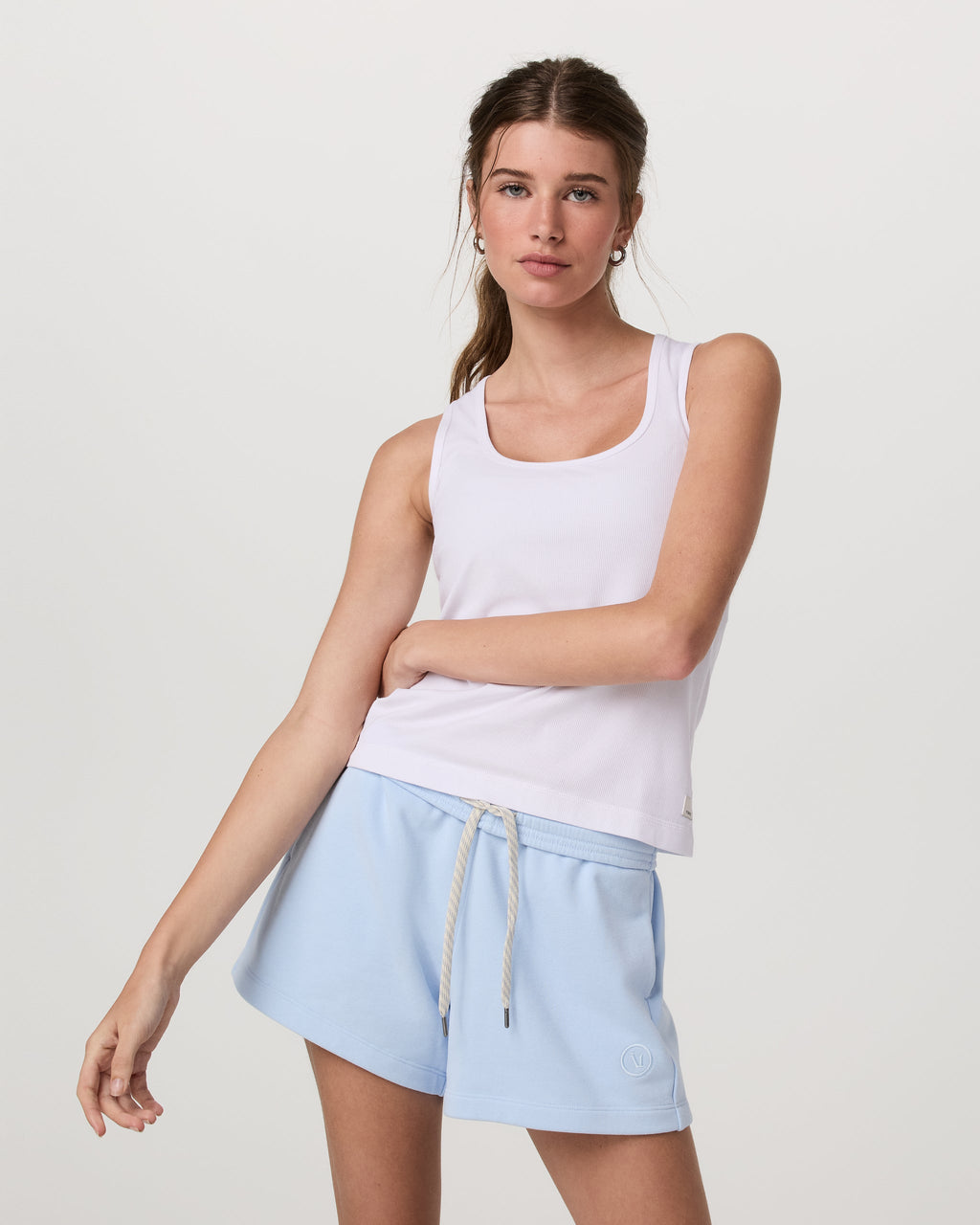 Pose Layering Tank | White