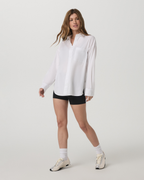 Long Sleeve Kensington Relaxed Button Down | White