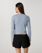 Halo Cardigan 2.0 | Coastal Fog Heather