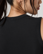 Everyday Cotton Stretch Tank | Black