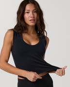 Everyday Cotton Stretch Tank | Ink
