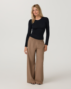 Long Sleeve Modal Top | Black