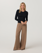 Long Sleeve Modal Top | Black