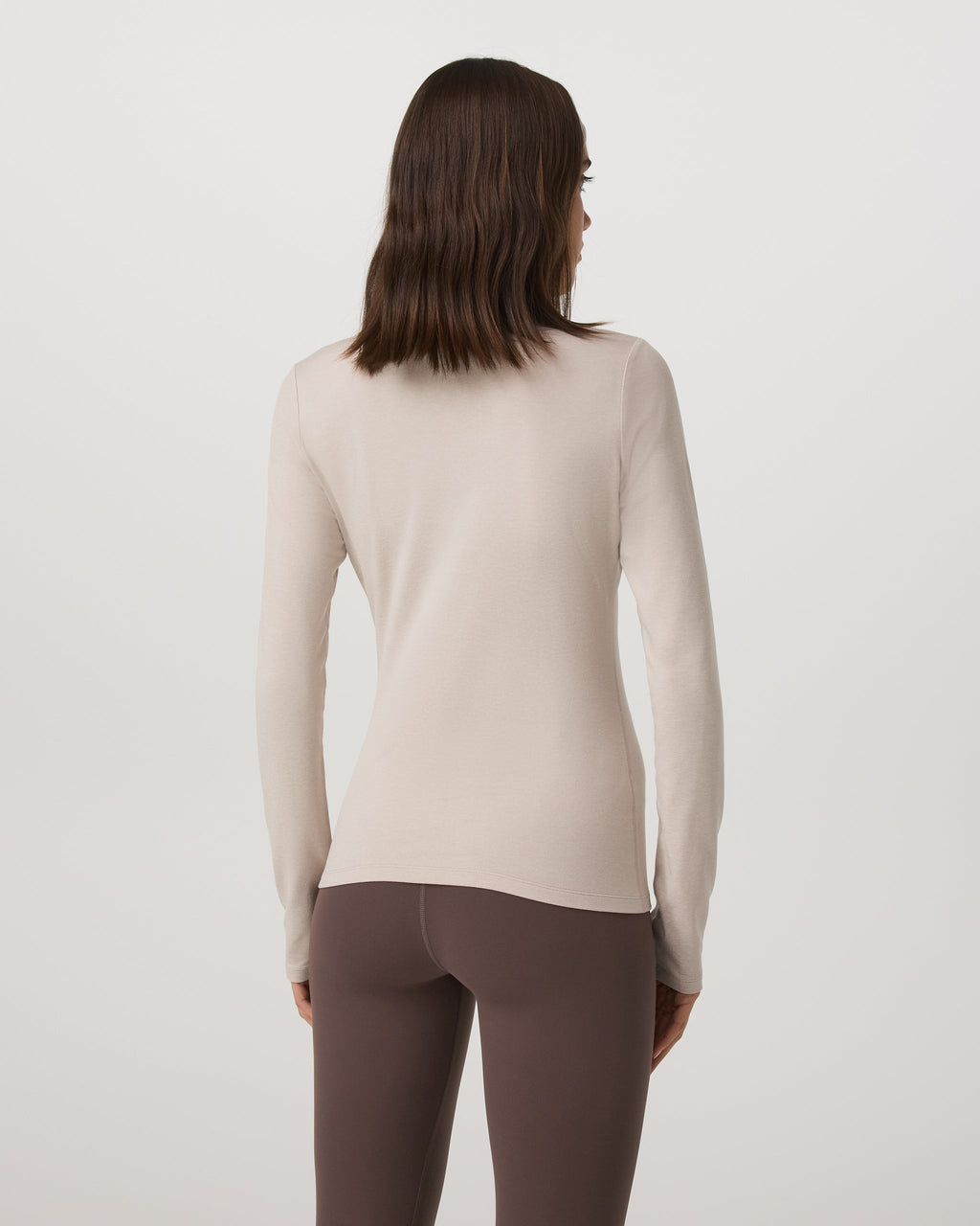 Long Sleeve Halo Snap Cardigan | Ecru Heather