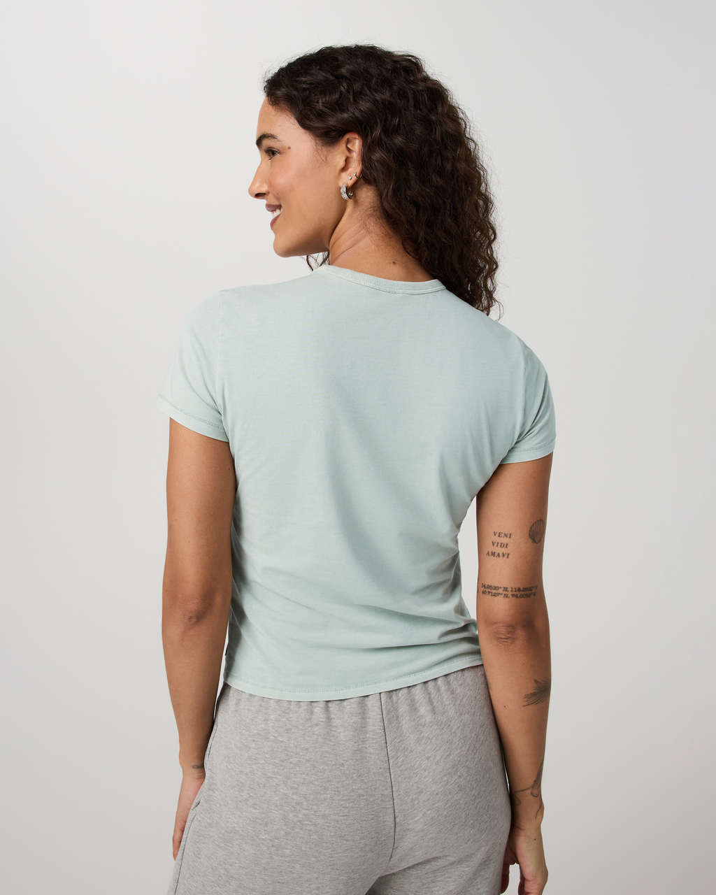 Short Sleeve Feather Classic Tee - Garment Dye | Storm Blue