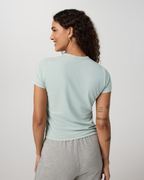 Short Sleeve Feather Classic Tee - Garment Dye | Storm Blue