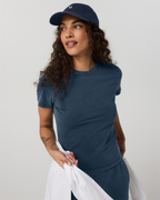 Short Sleeve Feather Classic Tee - Garment Dye | Ocean Blue