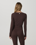 Vuori AllTheForm™ Wrap Top | French Roast