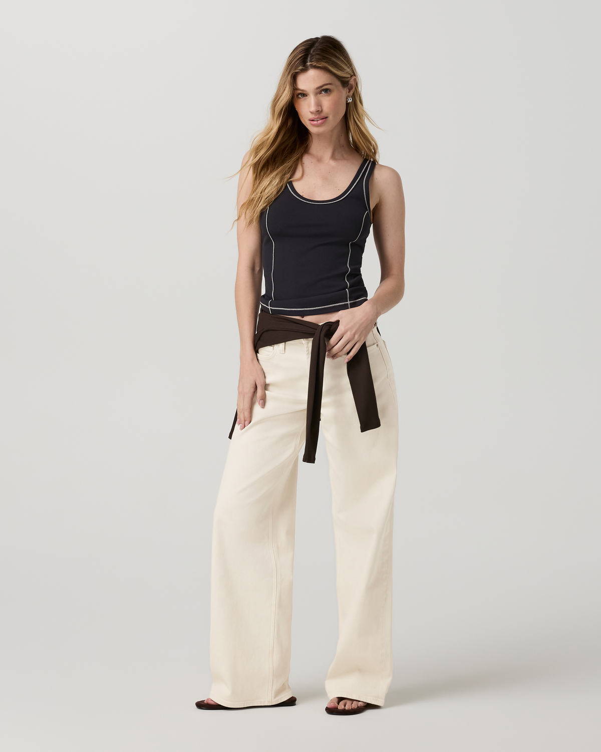 Pose Seams Tank | Black