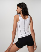 Pose Seams Tank | White