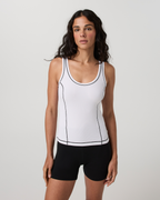 Pose Seams Tank | White
