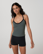 Vuori AllTheForm™ V Neck Tank | Dark Jade