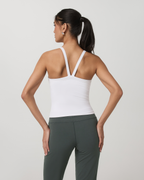 Vuori AllTheForm™ V Neck Tank | White