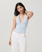 Everyday Cotton Stretch Plunge Halter | Atmosphere
