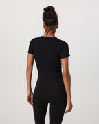 Pose Fitted Tee | Black