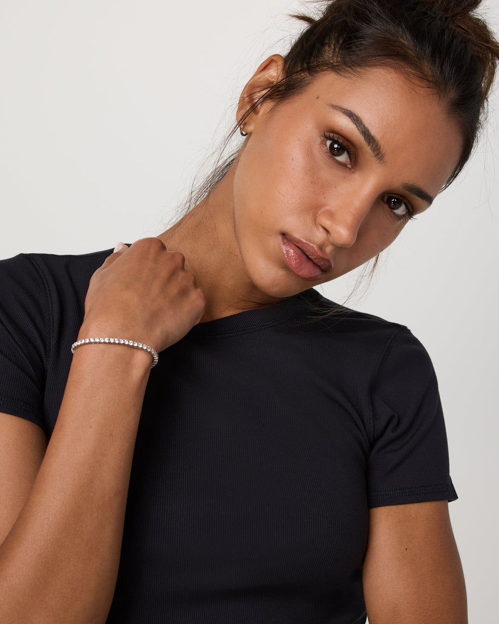 Pose Fitted Tee | Black