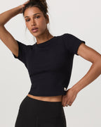 Pose Fitted Tee | Black