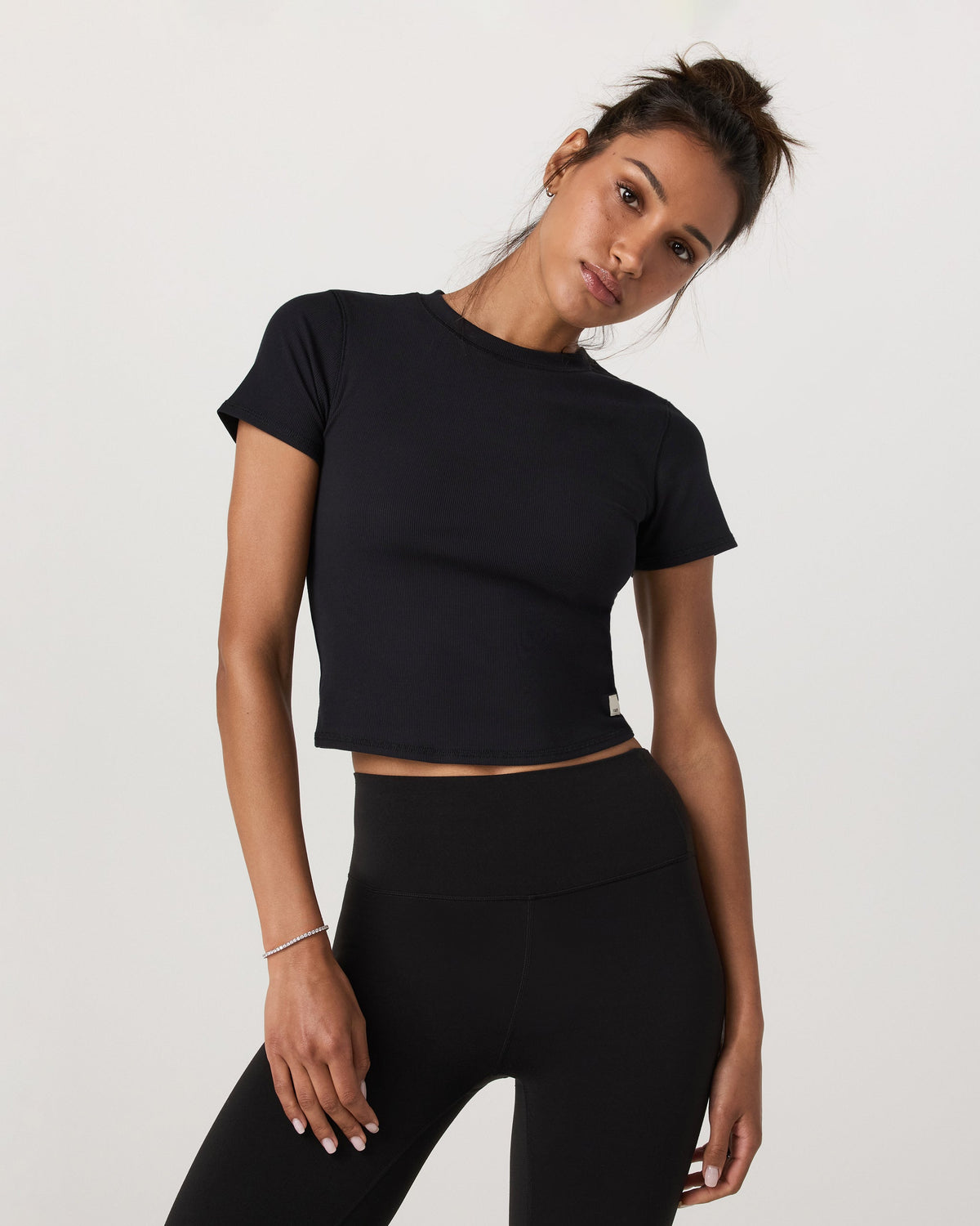 Pose Fitted Tee | Black