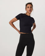 Pose Fitted Tee | Black