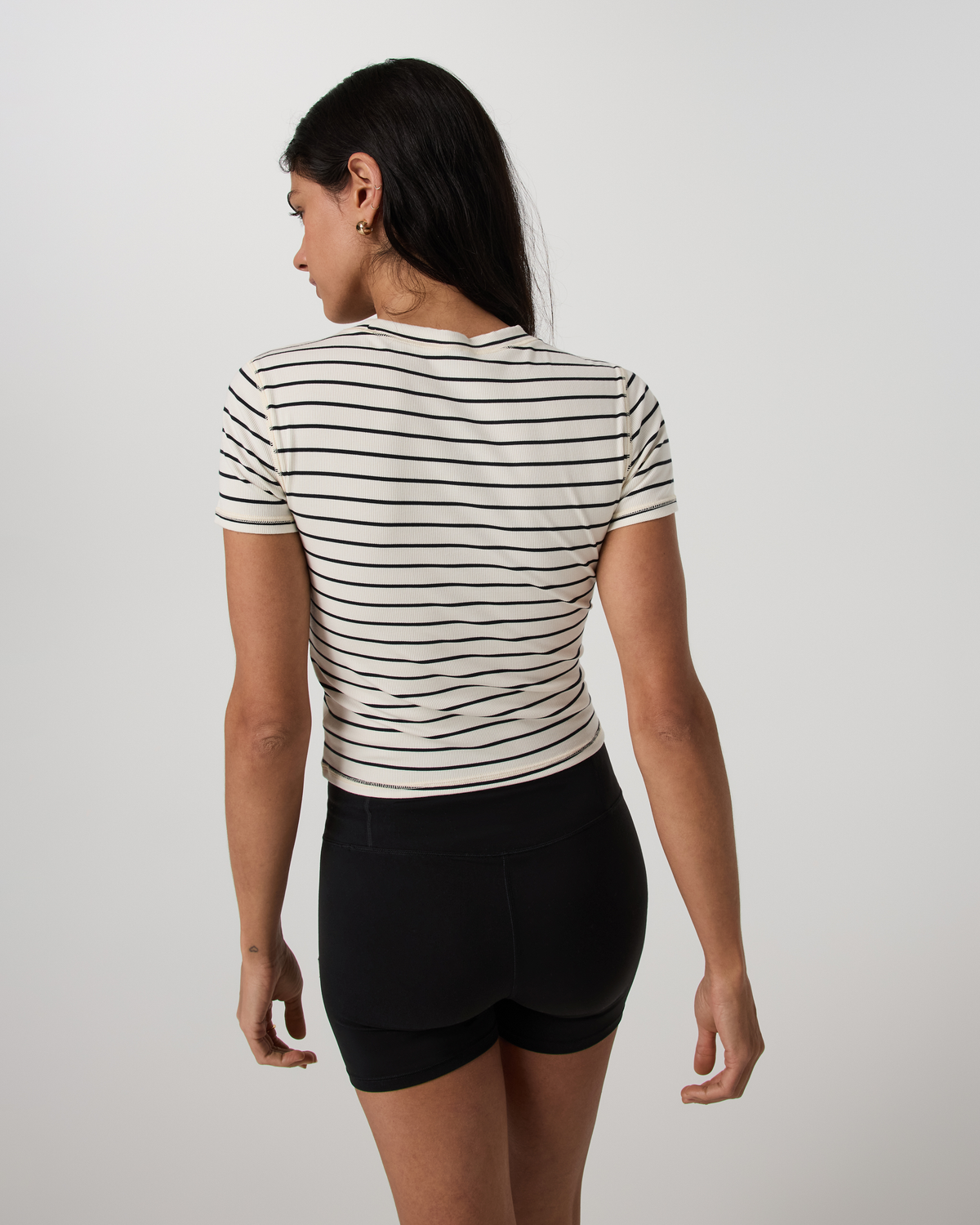 Pose Fitted Tee | Ink Stripe