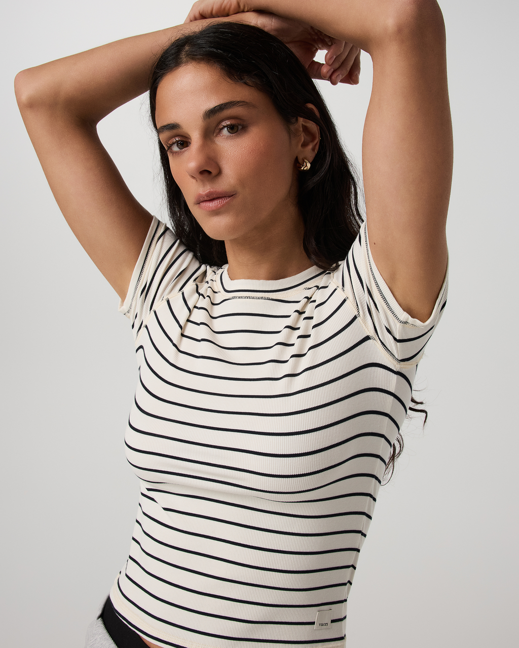 Pose Fitted Tee | Ink Stripe