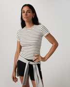 Pose Fitted Tee | Ink Stripe