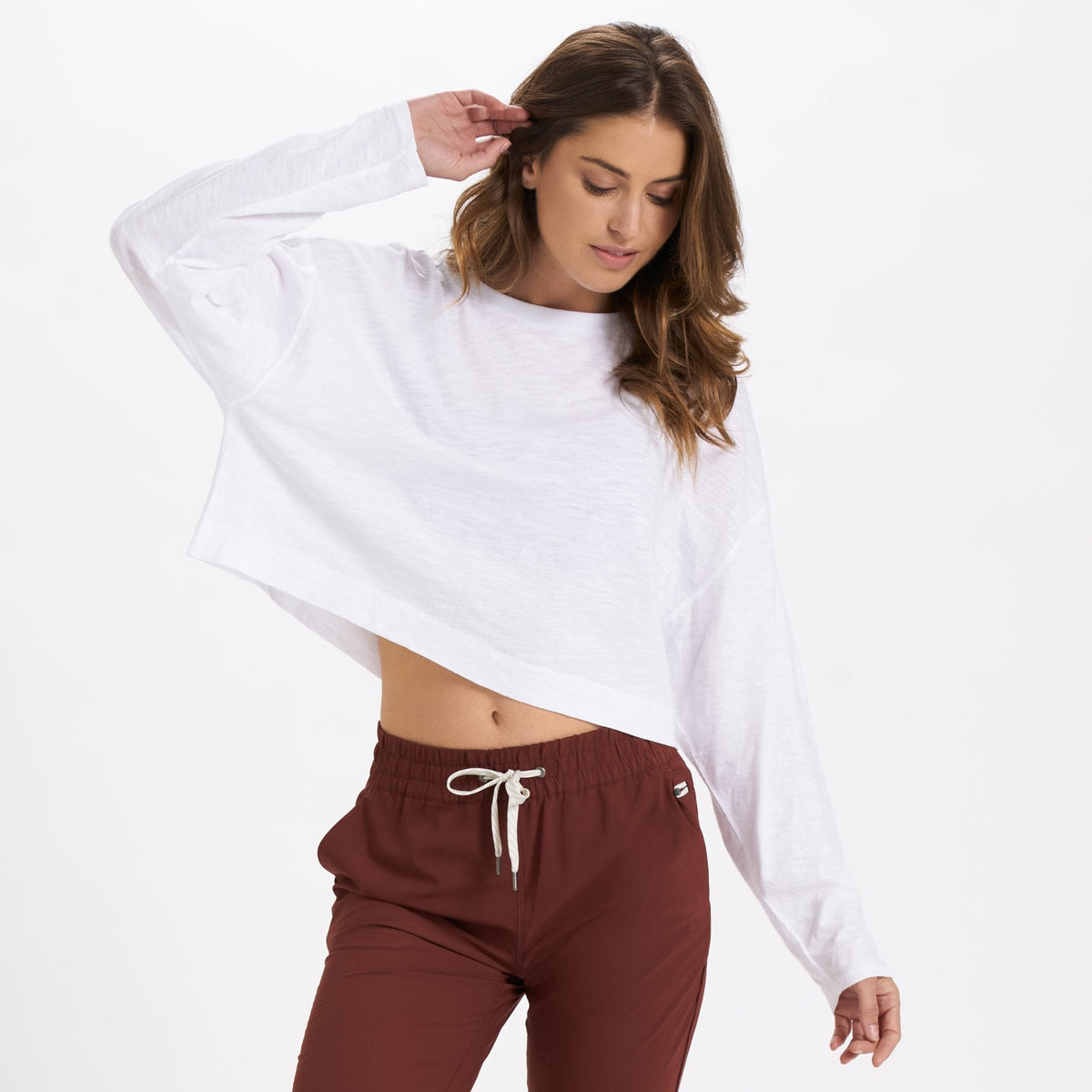 Long-Sleeve Sundown Tee | White
