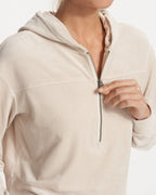 Haven Half Zip Hoodie | Suede