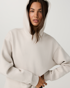 Restore Oversized Hoodie | Ecru Tonal