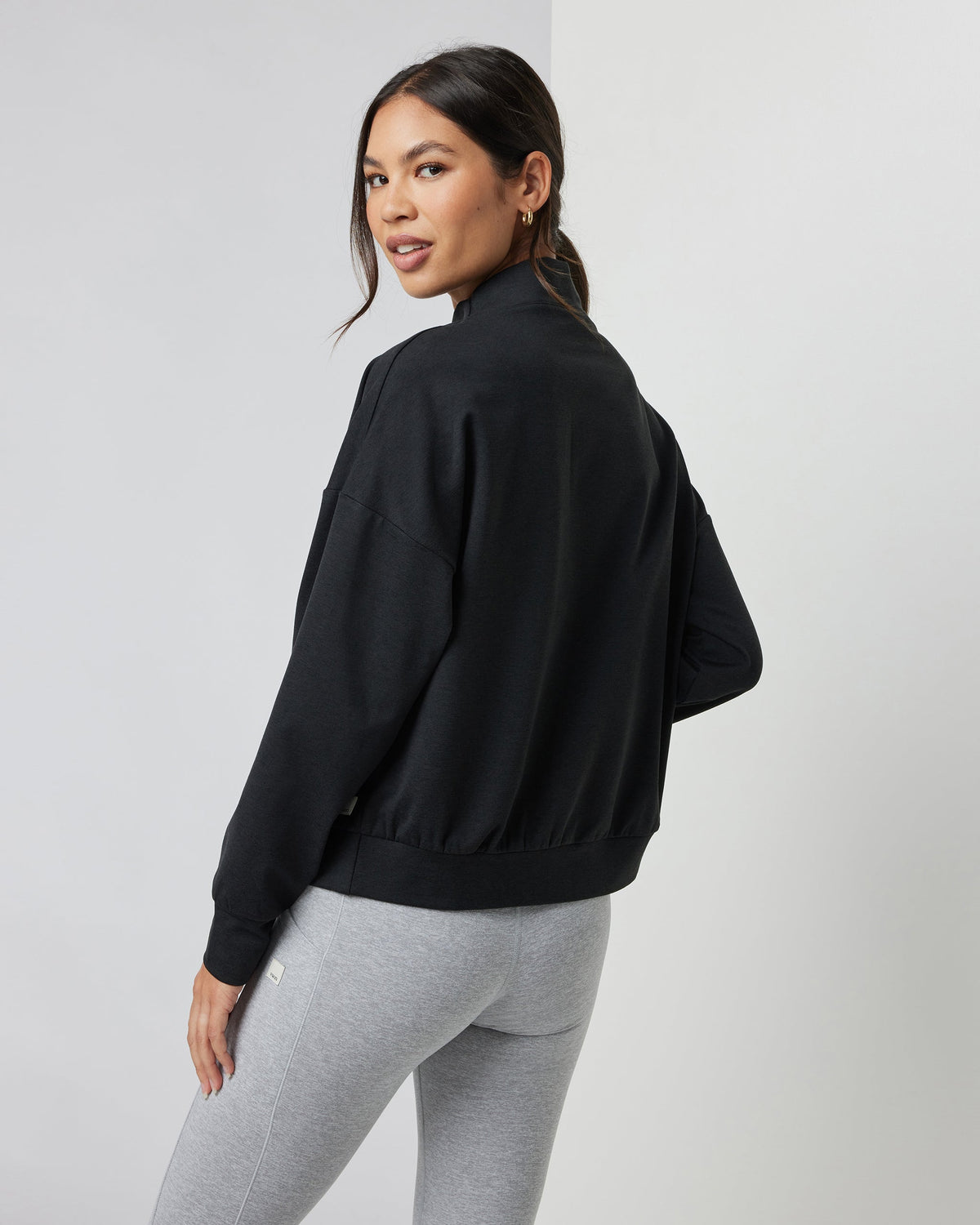 Granite Funnel Neck | Black Heather