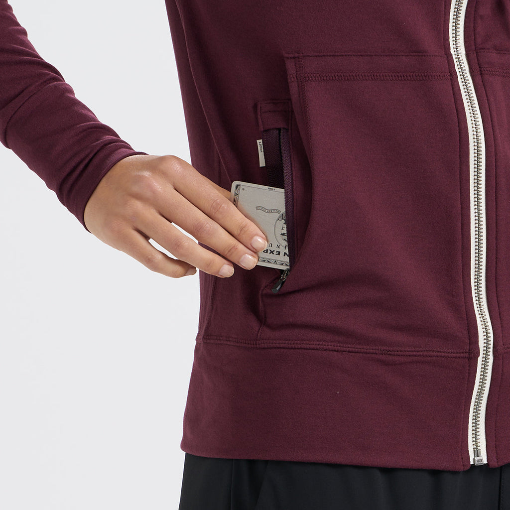Halo Performance Hoodie | Cerise Heather