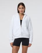 Restore Full Zip Hoodie | White