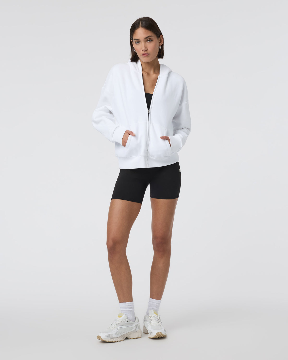 Restore Full Zip Hoodie | White