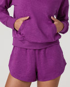 Halo Modern Pullover Hoodie | Magenta Heather