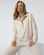Haven Half Zip | Suede