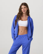 Halo Modern Full Zip Hoodie | Bright Iris Heather