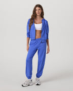 Halo Modern Full Zip Hoodie | Bright Iris Heather