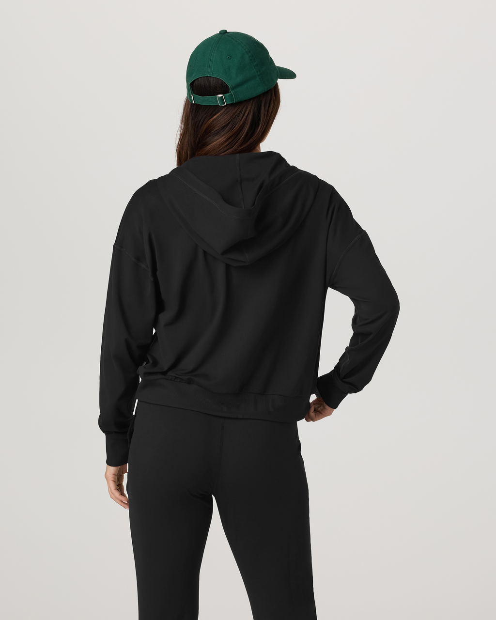 Halo Modern Full Zip Hoodie | True Black
