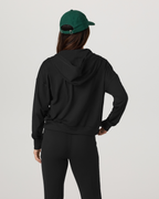 Halo Modern Full Zip Hoodie | True Black